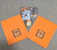 2026年入金特典カレンダーと井上温大選手カ―ド、GIANTS オレンジタオル