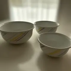 ホーロー　ボウル　昭和レトロ　琺瑯　3セット