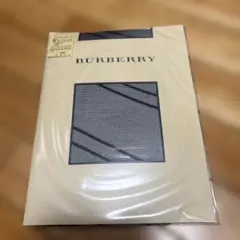 BURBERRY ブラック 柄ストッキング M-L