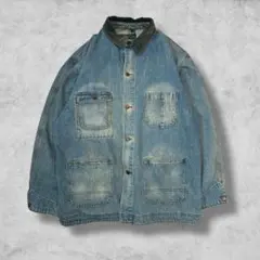 POLO COUNTRY USA製 デニム カバーオール XL ラルフローレン