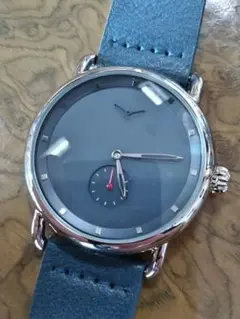ONOLA 腕時計 クォーツ 41mmスモセコ青×赤