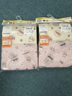 新品　アンパンマン　半袖　ボディスーツ 肌着 あったか素材　80