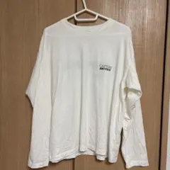 AMERICAN HOLIC ホワイト 長袖 Tシャツ プリント入り