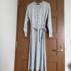 ANGELIEBE グレー ニットワンピース　授乳