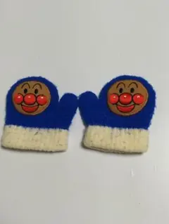 アンパンマン ベビーミトン 手袋 ブルー