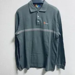 Paradiso グレー　ゴルフ　ウェア　ボーダー　ポロシャツ　L