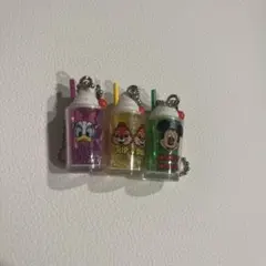 ディズニー　レトログラス　ミニチュアチャーム