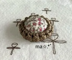 ミナペルホネン tambourine ピンクッションNo.287 ハンドメイド