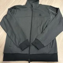adidas ダークグレー ジャージジャケット