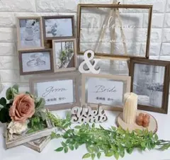 ウェルカムスペース　ウェルカムボード　ウェルカムグッズ　ナチュラルウッドセット秋