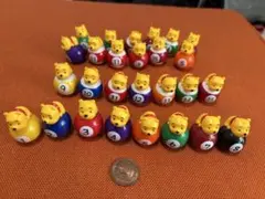 くまのプーさん 起き上がりこぼしビリヤードボール風フィギュアセット