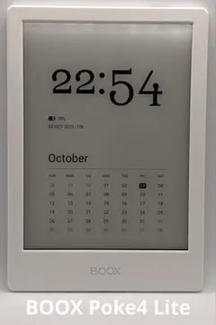 BOOX Poke4 Lite ホワイト【未使用ケース付き】 SKT、22,800円の6型電子ペーパータブレット「BOOX Poke4 Lite