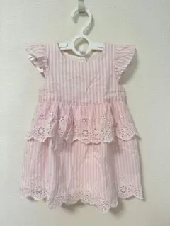 GAP ピンクストライプ ワンピース 12-18ヶ月