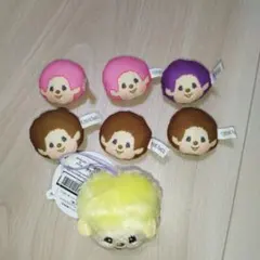 【新品・未使用】モンチッチ　フェイスマスコット　7点セット