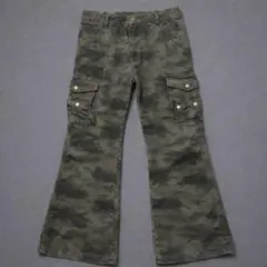swag y2k 迷彩カーゴフレアパンツ