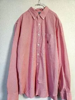 最終値下げ　NAUTICA ストライプ ボタンダウンシャツ コットン Mサイズ