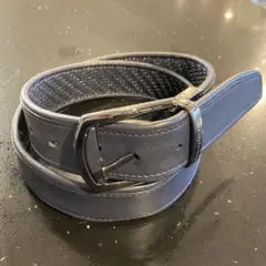 未使用品】ErmenegildoZegna メッシュ編み込みベルト ネイビー - メルカリ