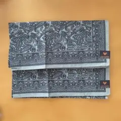 MARIO VALENTINO ハンカチ 2枚セット ペイズリー柄のサムネイル