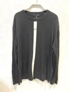 ARMANI A/X 黒　ニット　XLサイズ　値下げ