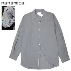 新品 Mナナミカ オープンカラー エンド オン エンド長袖シャツnanamicaのサムネイル