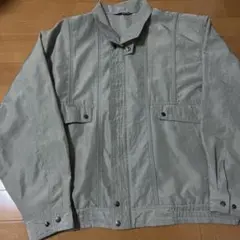 グレー スタンドカラー ジャケット