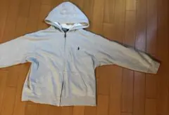ラルフローレン ジップパーカー グレー ビックポニー y2k 平成 swag