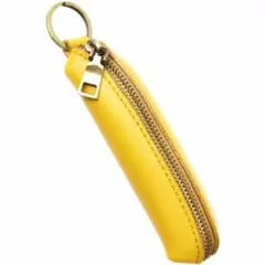 【新品】UP10 イエロー 本革 小銭入れ コインケース シンプル 黄色