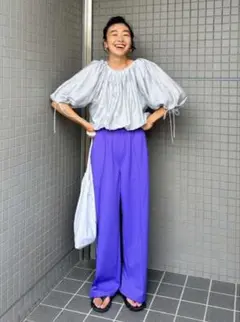 searoomlynnシールームリン新品スリーブシャーリング3wayブラウスのサムネイル