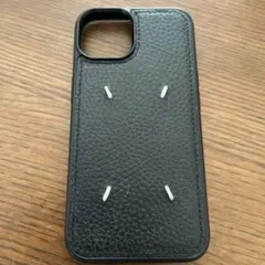 ブラック レザー風 iPhone用ケース