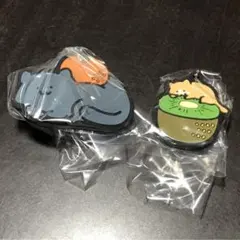 お文具といっしょ カプセルラバーマスコット~フルーツなのです~猫さん&子猫さん