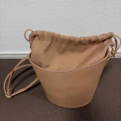 any SiS ハンドバッグ 筒形 ブラウン 茶色 上品 シンプル レディース