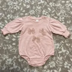 Cottoli ピンク リボンロンパース