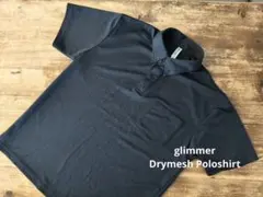 ◇◆glimmer メッシュポロシャツ （M）◆◇ ドライ 速乾 ブラックのサムネイル