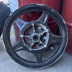 ZRX400用 加工済 ZZR400 ワイドホイール 前後セット 17インチ化