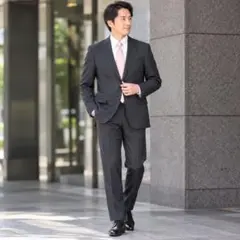 DORMEUIL ドーメル　セットアップ　グレー　サイズLL 背抜き　セビルロー