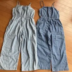 ユニクロ デニム サロペット オーバーオール 140 パンツ 夏