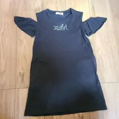 x-girl 半袖ワンピース ブラック 120cm