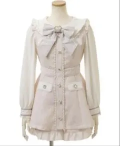 リズリサ リボンツイードセットアップ ピンク