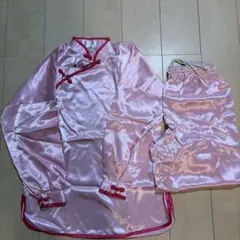太極拳 ウェア上 下セット Sサイズ ピンク　チャイナ服