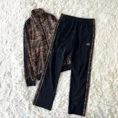 美品✨ アディダス トラックジャケット セットアップ カモ ファイアーバード