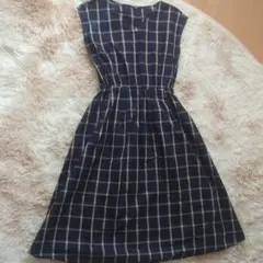 チェックワンピース GU