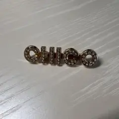 Chico ロゴ ブローチ チャーム ゴールド【マフラー付属品】