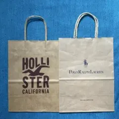 【ラルフローレンとホリスター】ショップ袋