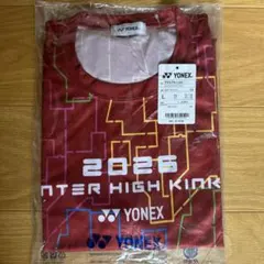 YONEX 2026 インターハイ記念Tシャツ レッド Oサイズ 新品未開封