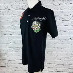 EdHardy　半袖ポロシャツ　黒　サイズM 616