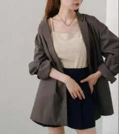 kastane デザインオーバーシャツジャケット