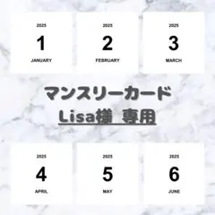 【Lisa様 専用】 ましかく マンスリーカードのサムネイル