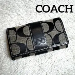 COACH コーチ キーケース シグネチャー ブラック ユニセックス