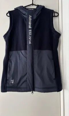 アドミラルゴルフ フリースベスト レディースSサイズ ネイビー