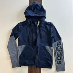 adidas ジップアップパーカー ジュニアMサイズ